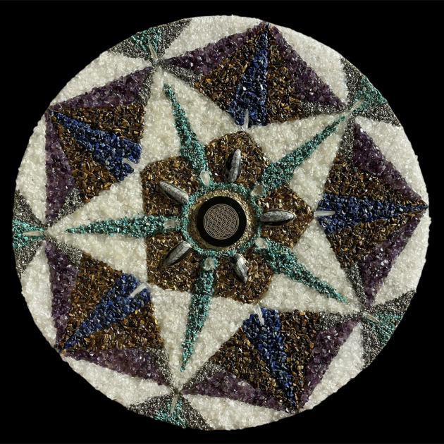 Stones mandala “Flower of life" diameter 50 cm